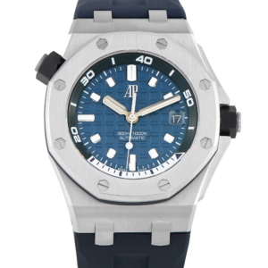 1:1 clone audemars piguet royal oak offshore diver 42mm navy dial, yellow indicators, navy rubber strap 15710st.oo.a027ca.01 copy