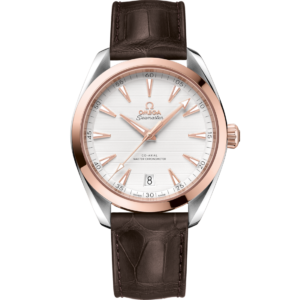 omega seamaster aqua terra 150m 41mm sedna gold on stainless steel 220.20.41.21.06.001 copy
