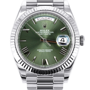 rolex day date 40mm stainless green dial 228236